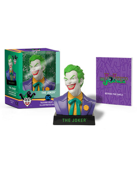 Busto de The Joker con voces en inglés y mini-libro (9 cm)