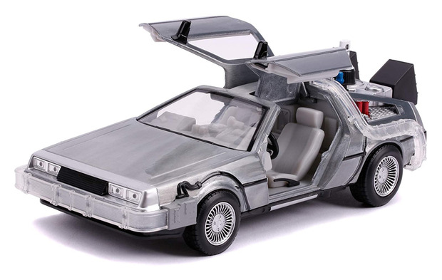 Réplica 1:24 del coche Delorean de Regreso al Futuro II (22 cm)