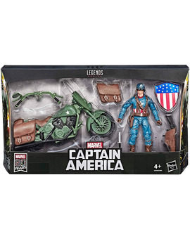 Set de figura y moto del Capitán América (Marvel Legends)