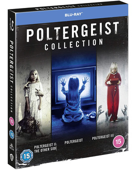 Pack Poltergeist + Poltergeist II + Poltergeist III/Tres películas con castellano. "Poltergeist II" y "Poltergeist III" inéditas en España en Blu-ray
