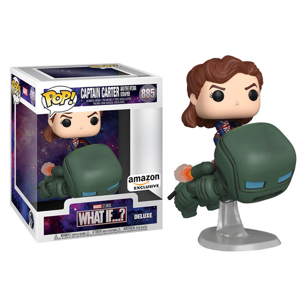 Funko - Figura de la serie What If...? (¿Qué pasaría si…?) de Marvel – Captain Carter and the Hydra stomper (Capitana Carter)