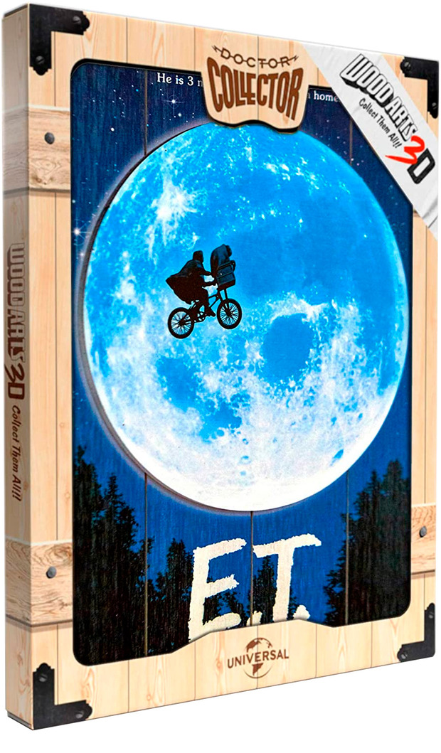 Póster 3D de madera de E.T. the Extra-Terrestrial (E.T. El Extraterrestre) de WoodArts 3D (Doctor Collector)