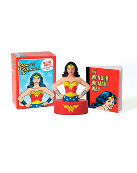 Busto Wonder Woman con voces en inglés y mini-libro (9 cm)