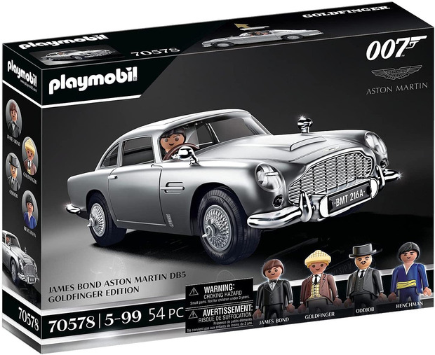 Playmobil del coche Aston Martin DB5 de James Bond en Goldfinger