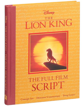 Libro en inglés "The Lion King: The Full Film Script" (El Rey León)