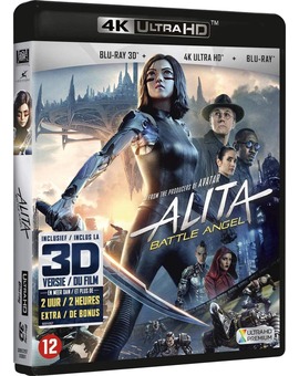 Alita: Ángel de Combate en UHD 4K/Incluye castellano en UHD 4K, Blu-ray 3D y Blu-ray