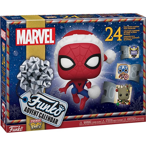 Calendario de Adviento 2022 de Marvel con 24 figuras Funko pequeñas
