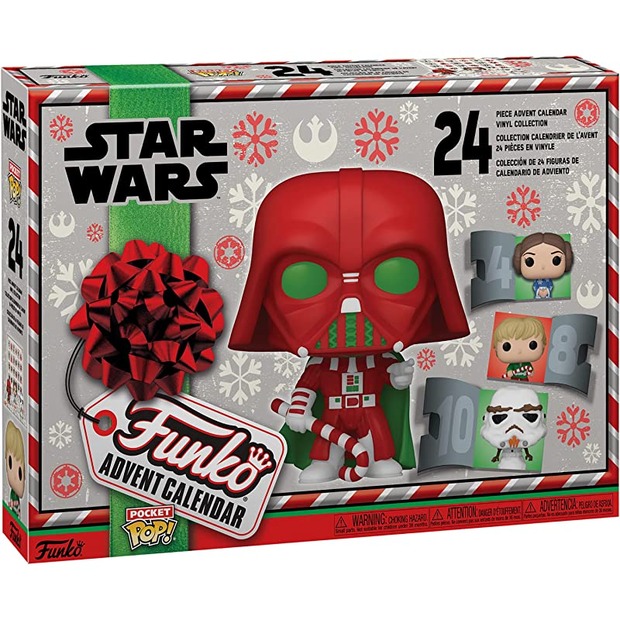 Calendario de Adviento 2022 de Star Wars con 24 figuras Funko pequeñas