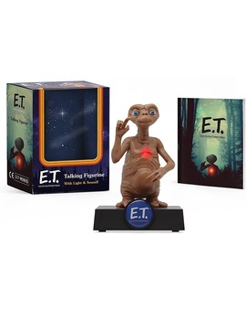 Figura de E.T. el extraterrestre con luz, voces en inglés y mini-libro (9 cm)