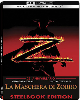 La Máscara del Zorro en Steelbook en UHD 4K