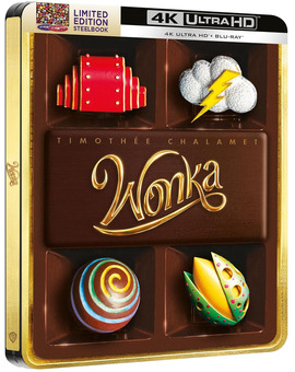 Wonka en Steelbook en UHD 4K