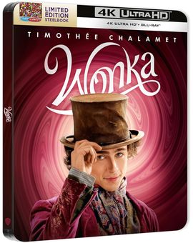 Wonka en Steelbook en UHD 4K