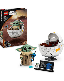 LEGO Star Wars: Grogu con Aerocuna de la serie The Mandalorian