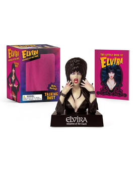 Mini busto de Elvira con sonidos y mini libro (9 cm)