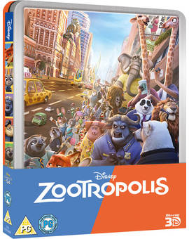 Zootrópolis en Steelbook en 3D y 2D