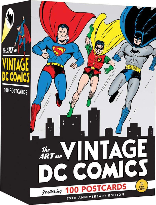Estuche de 100 postales The Art of Vintage DC Comics