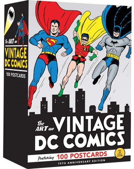 Estuche de 100 postales The Art of Vintage DC Comics