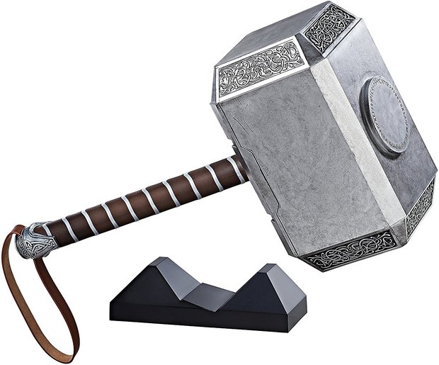 Martillo electrónico de Thor con luces y sonido - Legend Series (Hasbro)