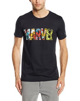 Camiseta con logo de Marvel