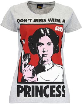 Camiseta para mujer de la Princesa Leia de Star Wars (No te metas con una princesa)
