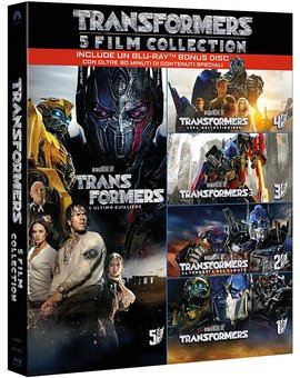 Transformers - Colección 5 Películas (6 discos)/Cinco películas con castellano