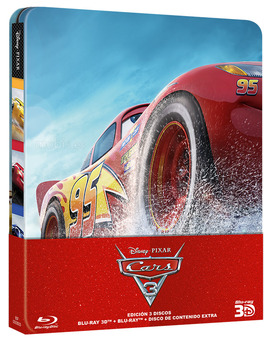 Cars 3 en Steelbook en 3D y 2D