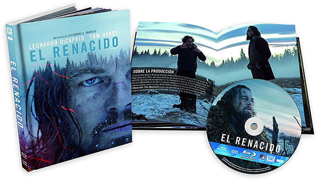 carátula El Renacido (The Revenant) - Edición Libro Blu-ray 1