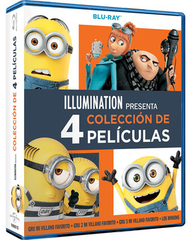 Pack Gru + Gru 2 + Gru 3 + Los Minions Blu-ray