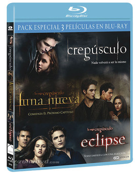 Pack Crepúsculo + Luna Nueva + Eclipse Blu-ray