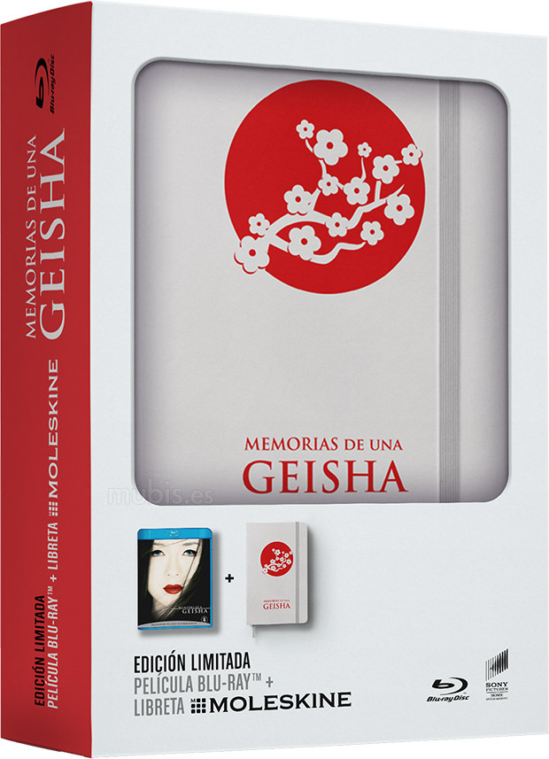 carátula Memorias de una Geisha + Libreta Moleskine Blu-ray 1