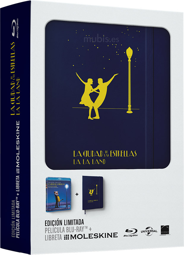 carátula La Ciudad de las Estrellas - La La Land + Libreta Moleskine Blu-ray 1