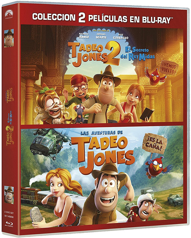 carátula Pack Las Aventuras de Tadeo Jones + Tadeo Jones 2: El Secreto del Rey Midas Blu-ray 1