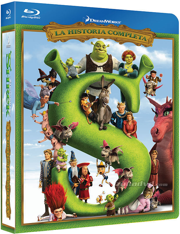 carátula Shrek (Tetralogía) - La Historia Completa Blu-ray 1