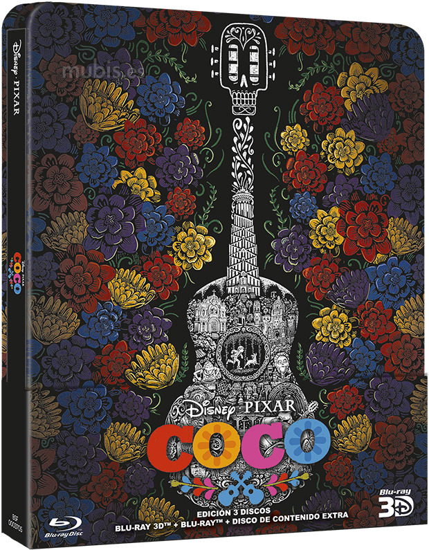 carátula Coco - Edición Metálica Blu-ray 3D 1