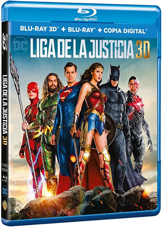 carátula Liga de la Justicia Blu-ray 3D 1