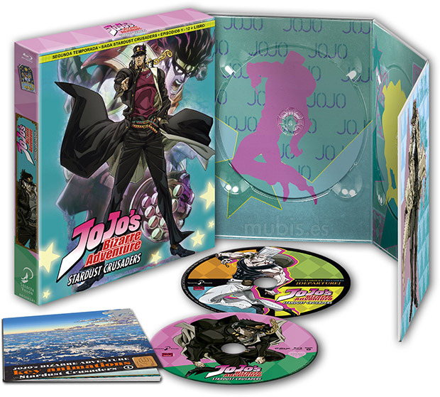 carátula JoJo's Bizarre Adventure Temporada 2 Parte 1 - Saga Stardust Crusaders (Edición Coleccionista) Blu-ray 1