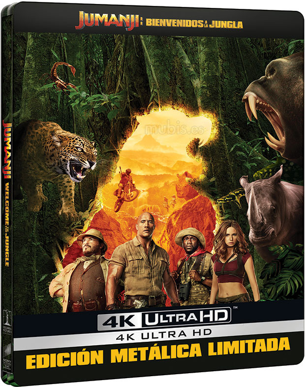 carátula Jumanji: Bienvenidos a la Jungla - Edición Metálica Ultra HD Blu-ray 1