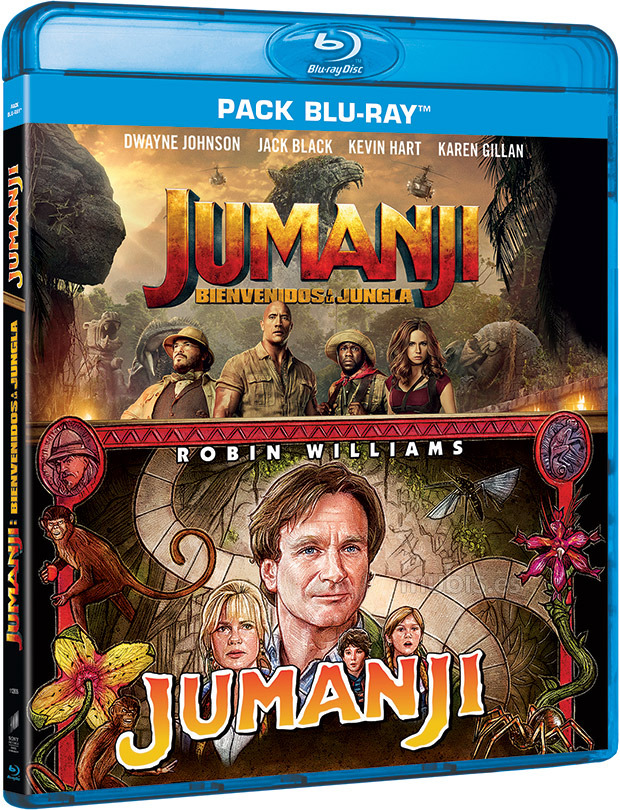 carátula Pack Jumanji + Jumanji: Bienvenidos a la Jungla Blu-ray 1