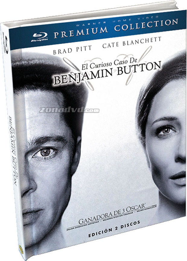 carátula El Curioso Caso de Benjamin Button - Edición Premium/Libro Blu-ray 1