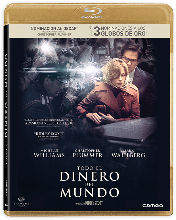 carátula Todo el Dinero del Mundo Blu-ray 1