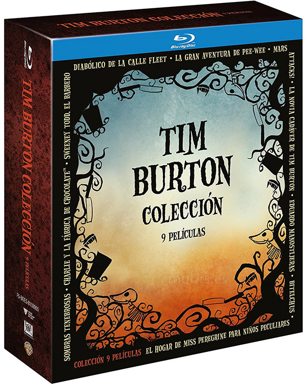 carátula Tim Burton Colección Blu-ray 1