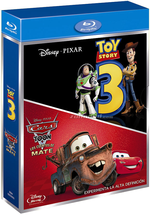 carátula Pack Toy Story 3 + Cars Toon: Los cuentos de Mate Blu-ray 1