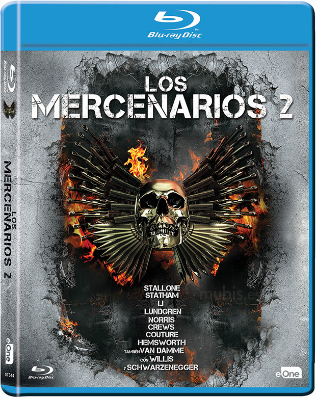 carátula Los Mercenarios 2 Blu-ray 1