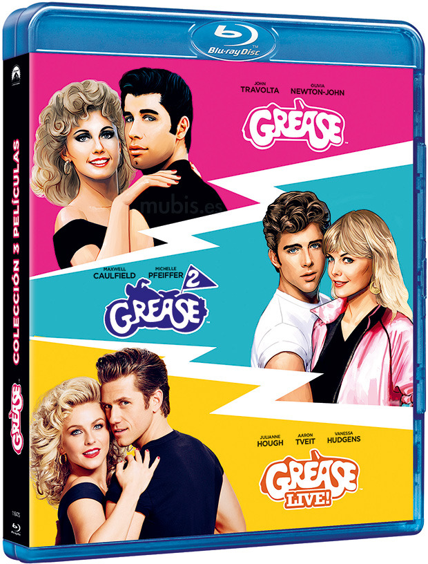 Pack Grease + Grease 2 + Grease Live! Blu-ray