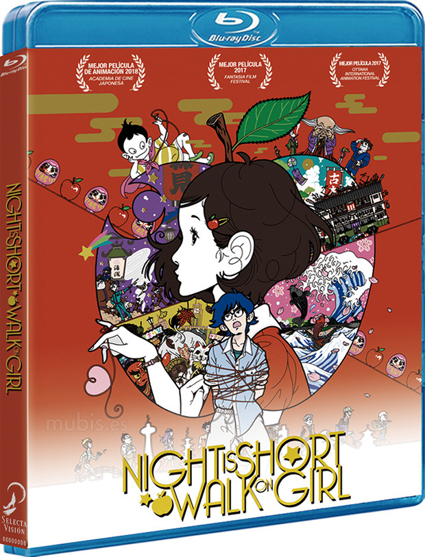 carátula Night is Short Walk on Girl Blu-ray 1