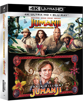 Pack Jumanji + Jumanji: Bienvenidos a la Jungla Ultra HD Blu-ray