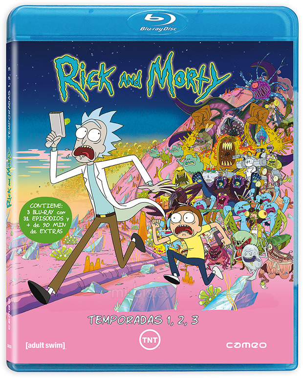 carátula Rick y Morty - Temporadas 1, 2 y 3 Blu-ray 1