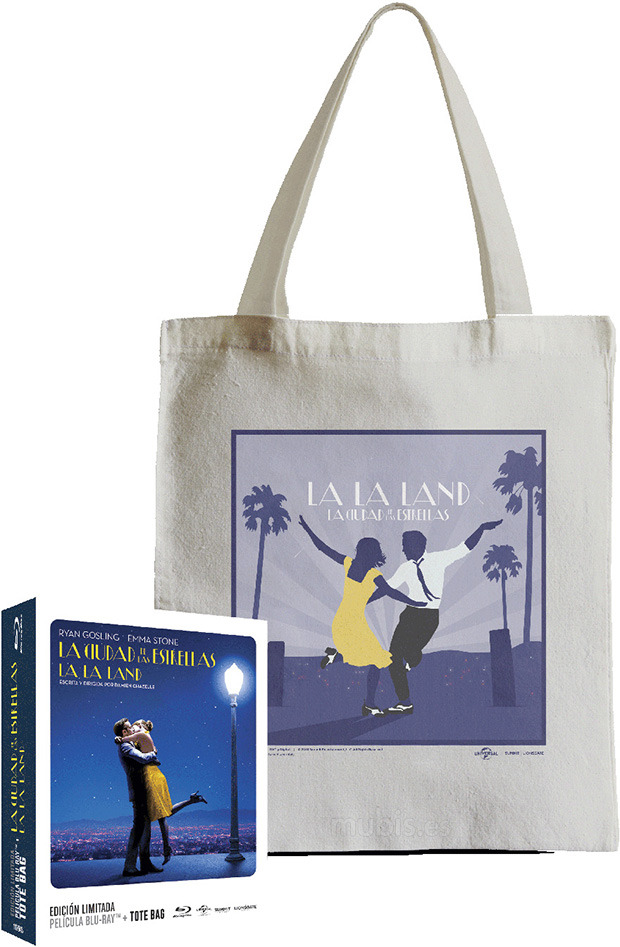 carátula La Ciudad de las Estrellas - La La Land - Edición Tote Bag Blu-ray 1