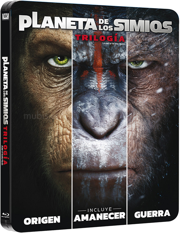 carátula Trilogía El Planeta de los Simios Blu-ray 1