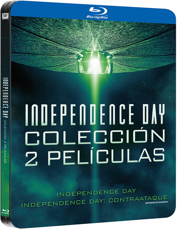 carátula Pack Independence Day + Independence Day: Contraataque (Edición Metálica) Blu-ray 1